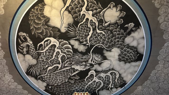 The Stunning Dragon Ceiling in Hatto (法堂)